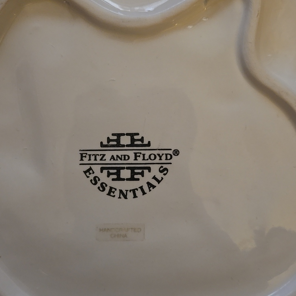 Fitz and Floyd Appletree Snowman Canapé Plate New in Box - Picture 4 of 5